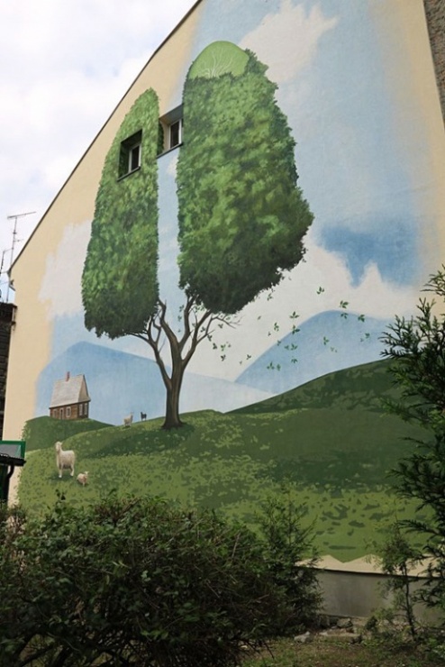 „Zielone płuca” – nowy mural w Bielsku-Białej