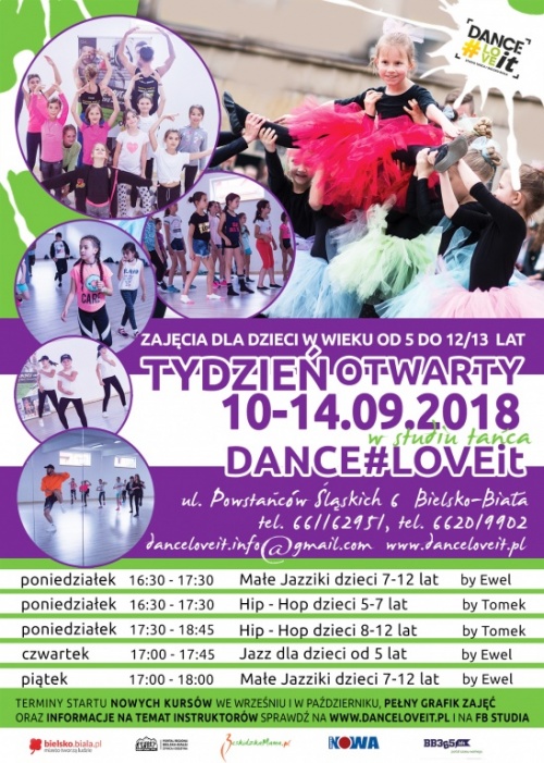 Zbliżają się Dni Otwarte Studia Tańca Dance#Loveit