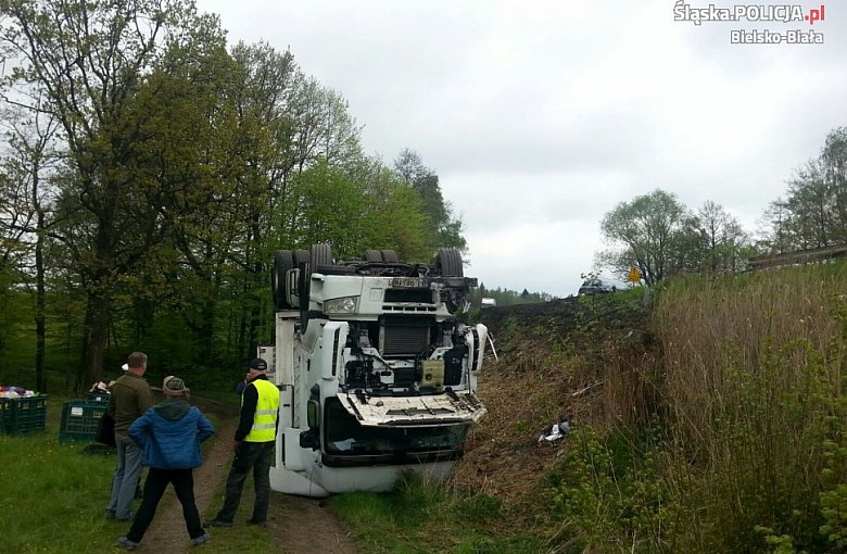 Wypadek na DK–1 w Czechowicach-Dziedzicach
