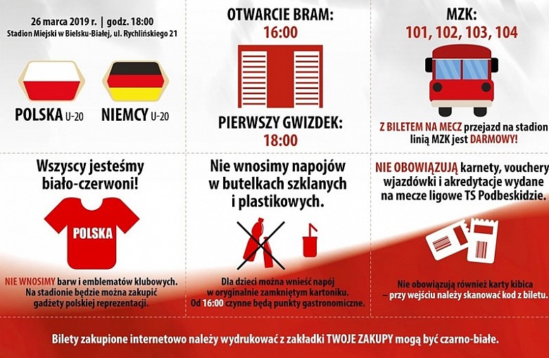 Mecz Polska – Niemcy. Informacje dla kibiców