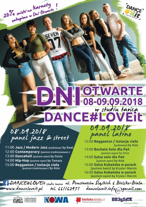 Zbliżają się Dni Otwarte Studia Tańca Dance#Loveit
