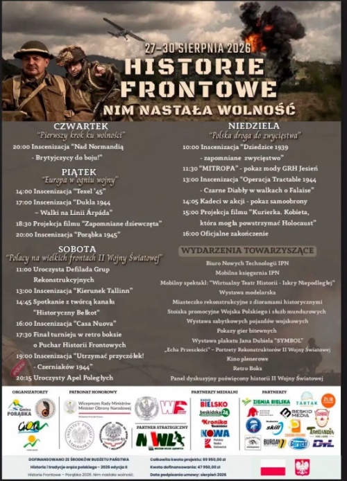 Historie Frontowe 2026 trwają! Dziś wielka defilada i&nbsp;widowiskowe bitwy. Zobacz program na sobotę i&nbsp;niedzielę