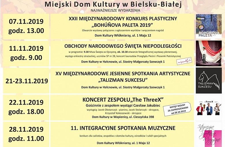 Listopad 2019 w MDK