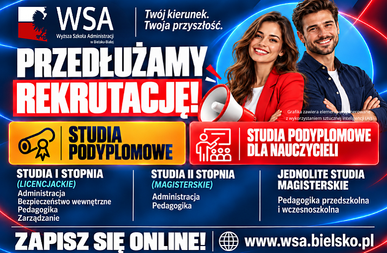 W Wyższej Szkole Administracji w Bielsku-Białej przedłużono rekrutację