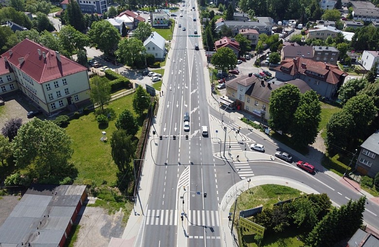 Bielsko-Biała. Korekta na ul. Żywieckiej