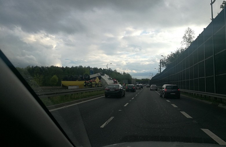 Wypadek samochodu ciężarowego