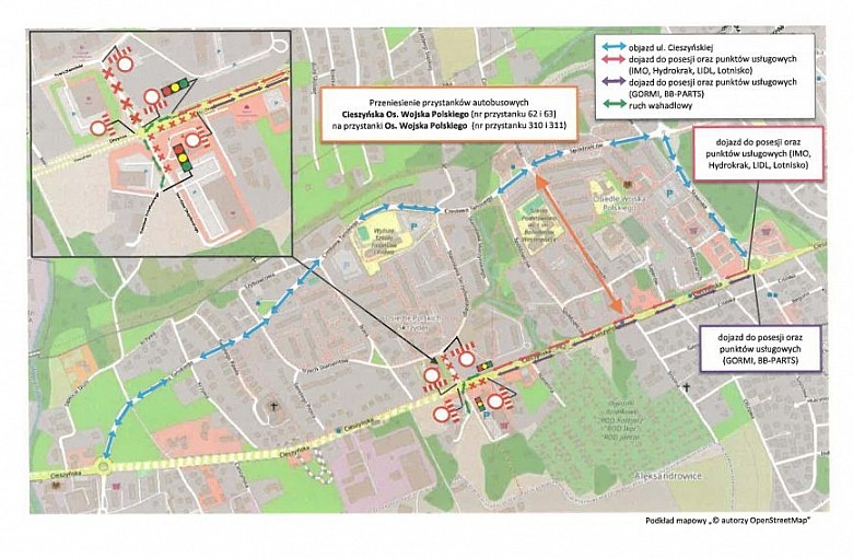 Bielsko-Biała: Zmiana na Cieszyńskiej