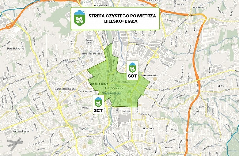 Bielsko-Biała wprowadza Strefę Czystego Transportu na wzór Krakowa. Tysiące aut zniknie z centrum