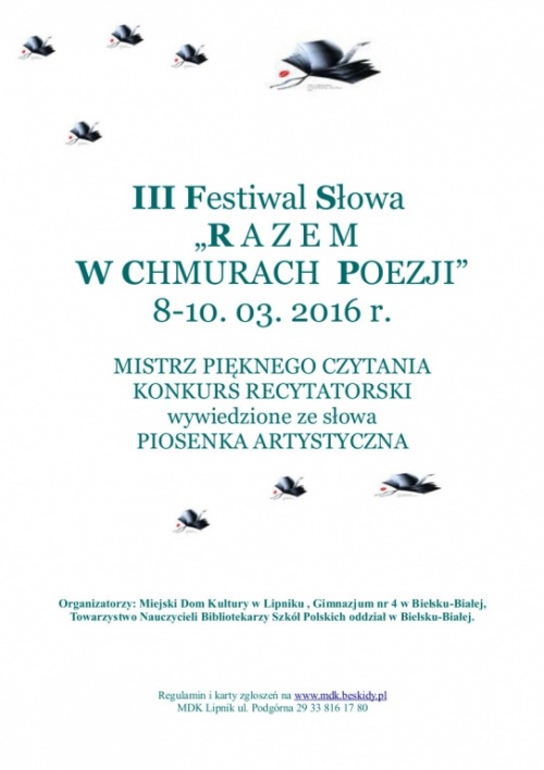 III Festiwal Słowa w Lipniku