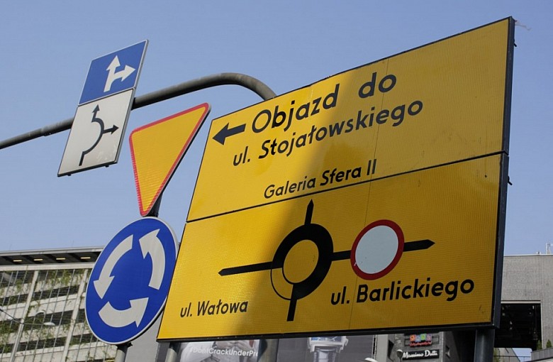 Ulica Barlickiego zamknięta