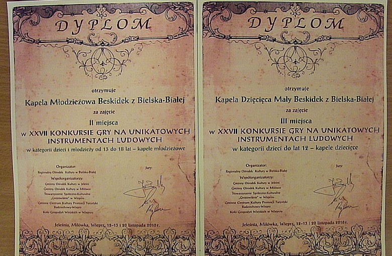 Nagrody dla Kapelki Beskidek