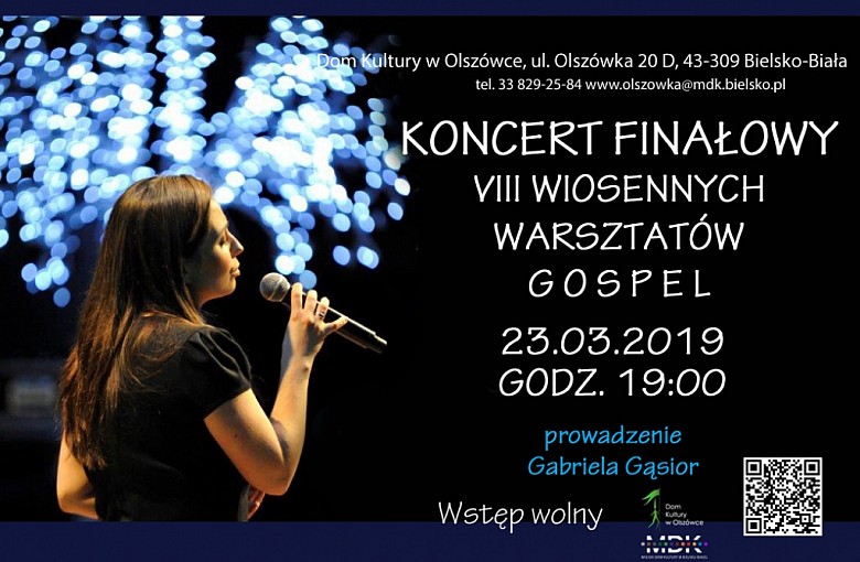 Zbliżają się VIII Wiosenne Warsztaty Gospel w Olszówce