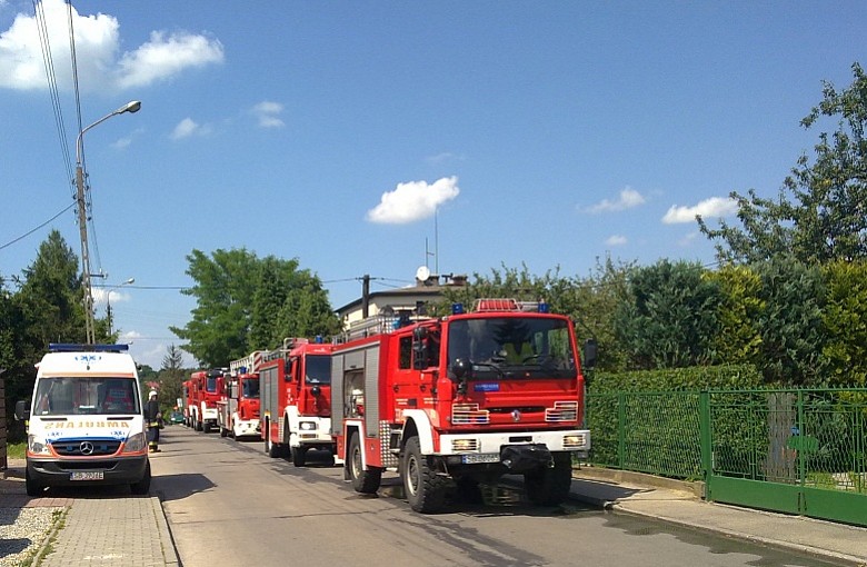 Pożar na ul. Aleksandrowickiej