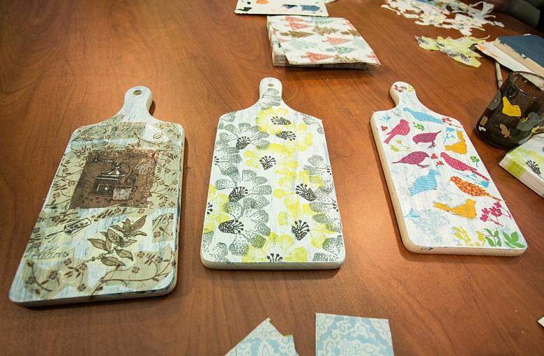 Zimowe Decoupage