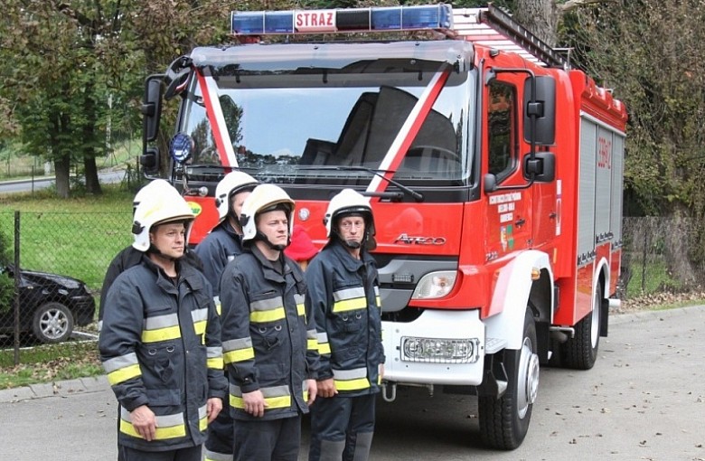 Nowy wóz strażacki w Kamienicy