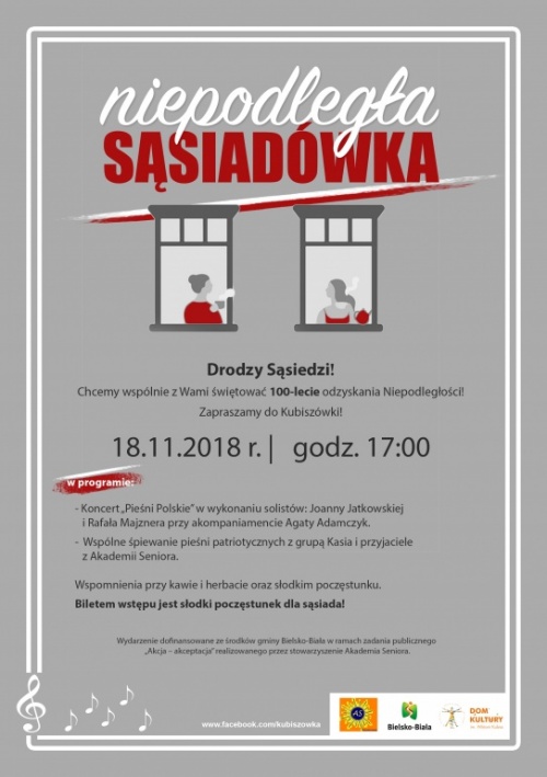 Niepodległa Sąsiadówka w Kubiszówce!