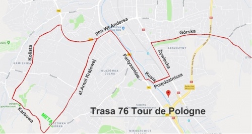 Utrudnienia w ruchu związane z 76. Tour de Pologne w Bielsku-Białej