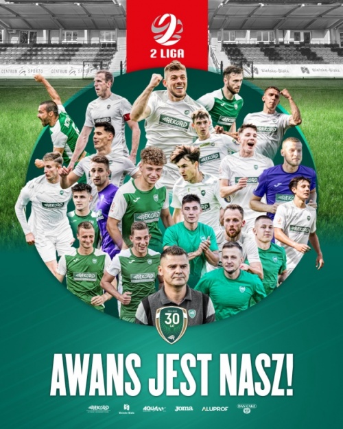 Rekord Bielsko-Biała wywalczył awans do 2 ligi
