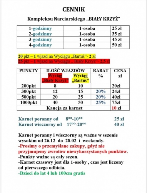 Startuje sezon na Białym Krzyżu