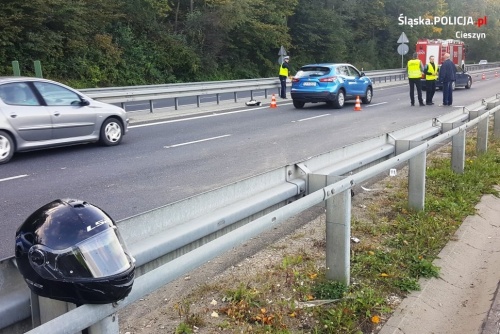 Śmiertelny wypadek motocyklisty