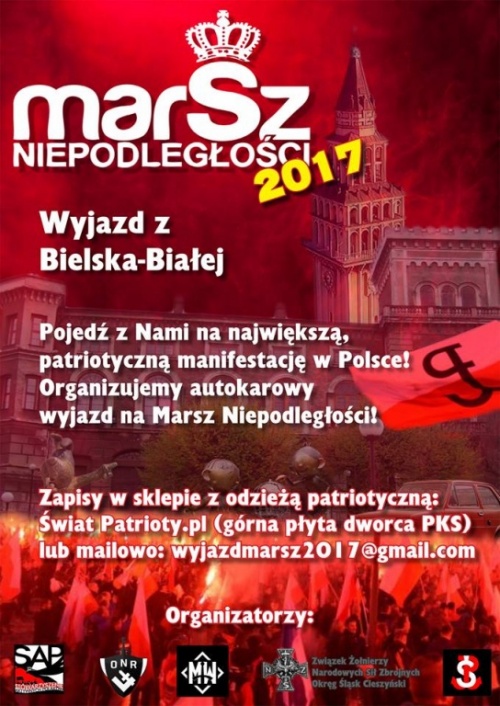 Wyjazd na Marsz Niepodległości 2017