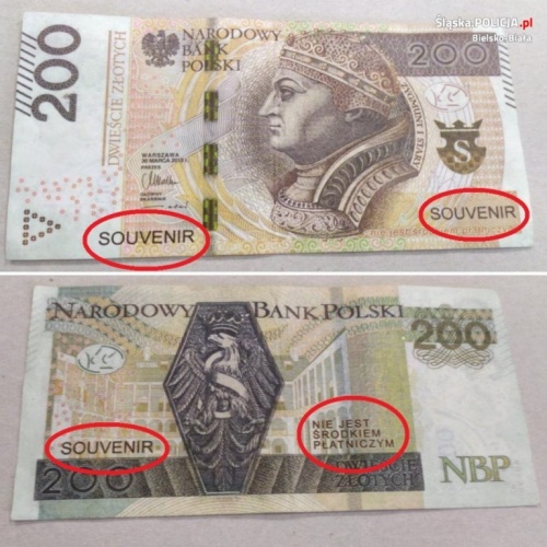 Zapłaciła za paliwo nieprawdziwą dwusetką