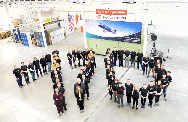 Łódzki Zakład Hutchinson rozpoczyna produkcję części dla Boeinga