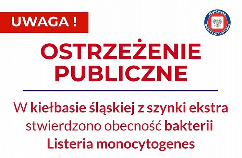 Ostrzeżenie publiczne dotyczące żywności