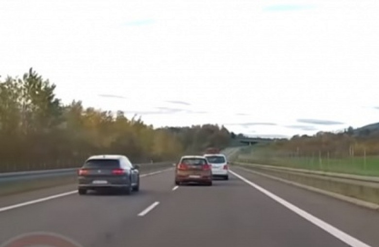 Wideo. Chwila grozy na S1. O krok od tragedii