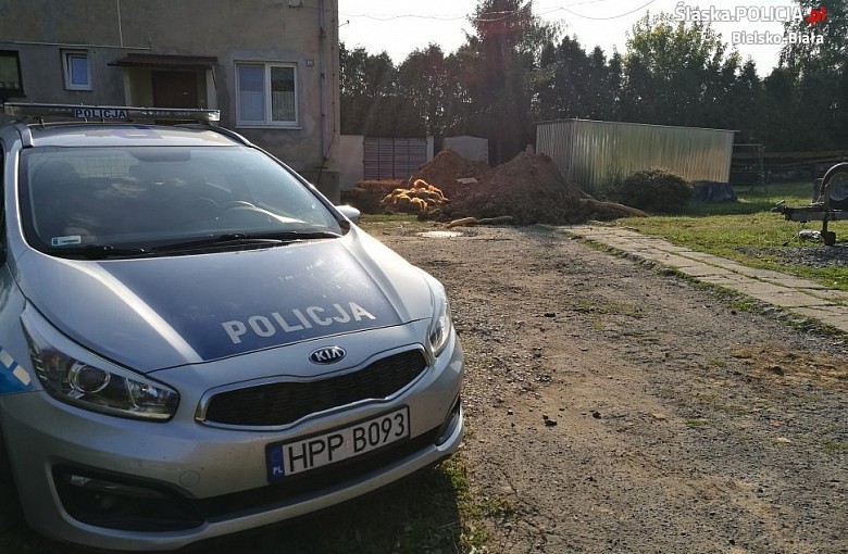 Policja zabezpieczenia niewybuch