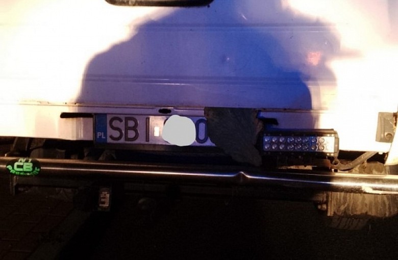 Policjanci z Czechowic-Dziedzic zatrzymali przestępcę drogowego. Zasłonił tablicę… liściem kapusty