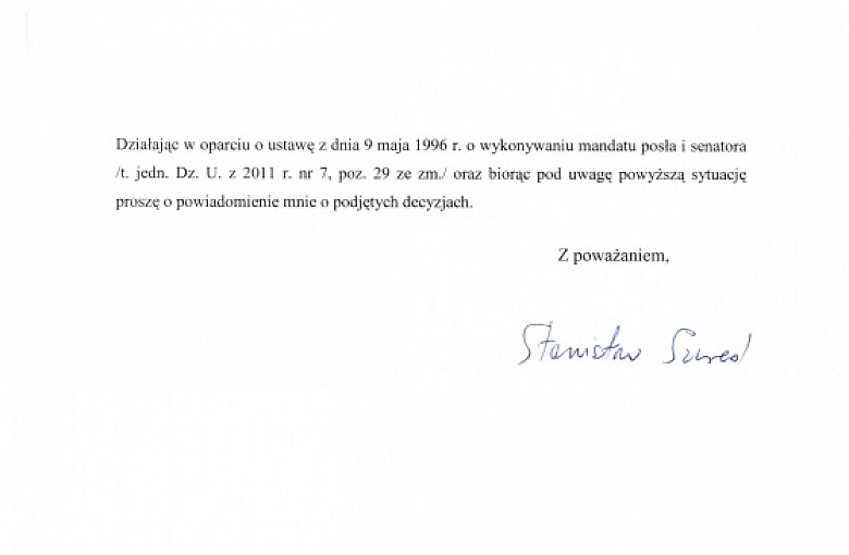 List do Pani Premier