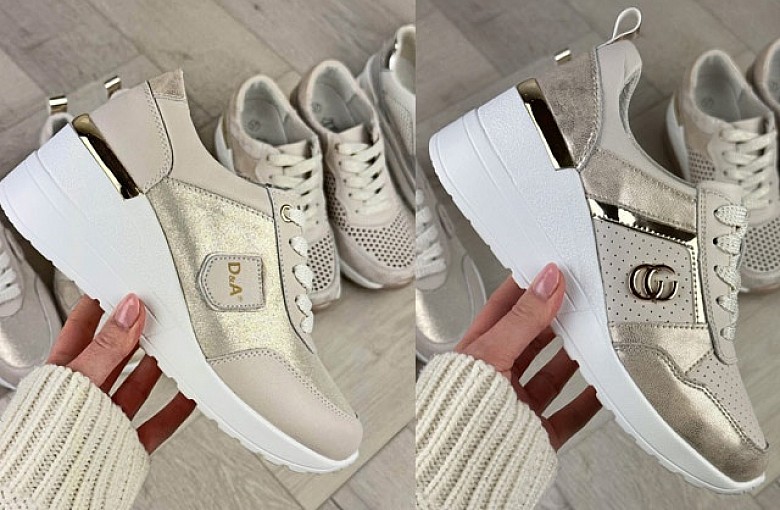Styl uliczny w dziewczęcym wydaniu, czyli beżowe sneakersy