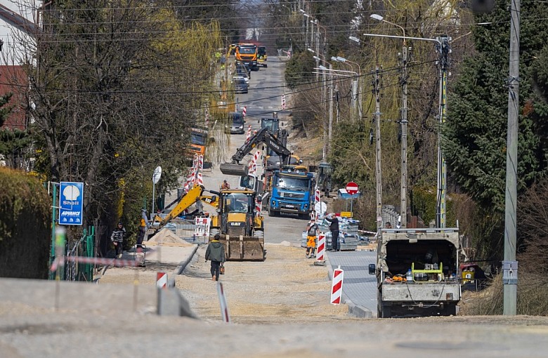 Trwa modernizacja ulicy Akademii Umiejętności