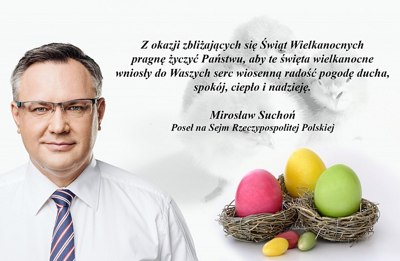 Świąteczne Życzenia składa Poseł na Sejm RP Mirosław Suchoń
