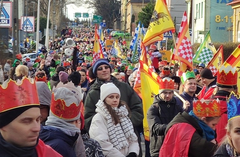 Orszak Trzech Króli na ulicach Bielska-Białej