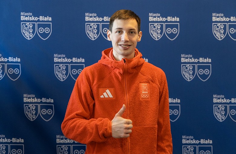 Wielkie powitanie Kacpra Tomasiaka w Bielsku-Białej