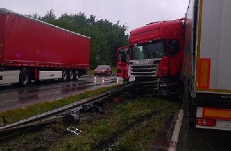 Groźnie wyglądające zdarzenie na DK1