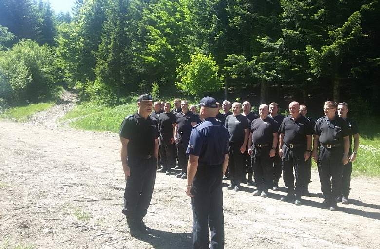 Policja i Straż Leśna na Romance