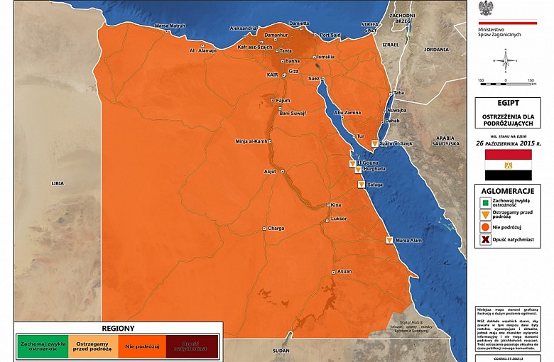 Wybierasz się do Egiptu? MSZ ostrzega