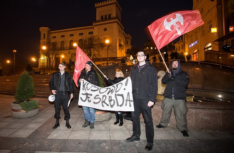 Pikieta poparcia dla serbskiego Kosowa