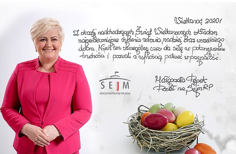 Świąteczne Życzenia składa Poseł na Sejm RP Małgorzata Pępek
