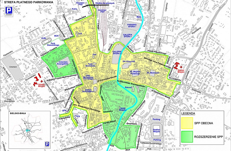 Bielsko-Biała. Poszerzona strefa parkingowa - reguły i nowości