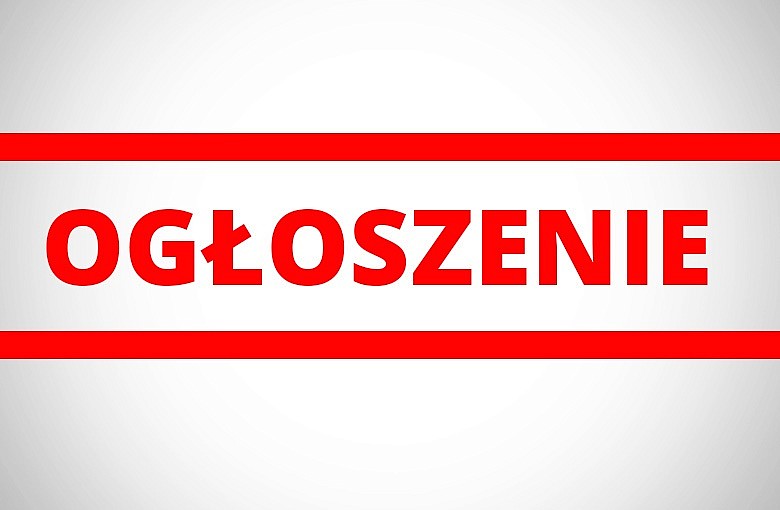 Ogłoszenie!