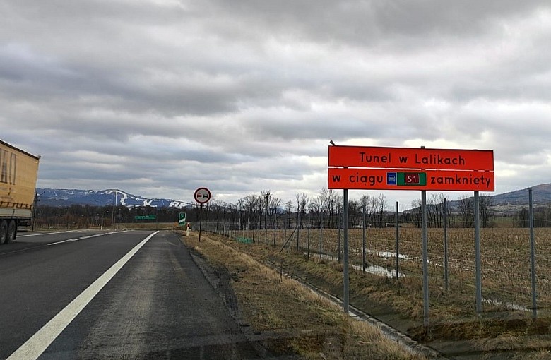 Tunel został zamknięty do odwołania