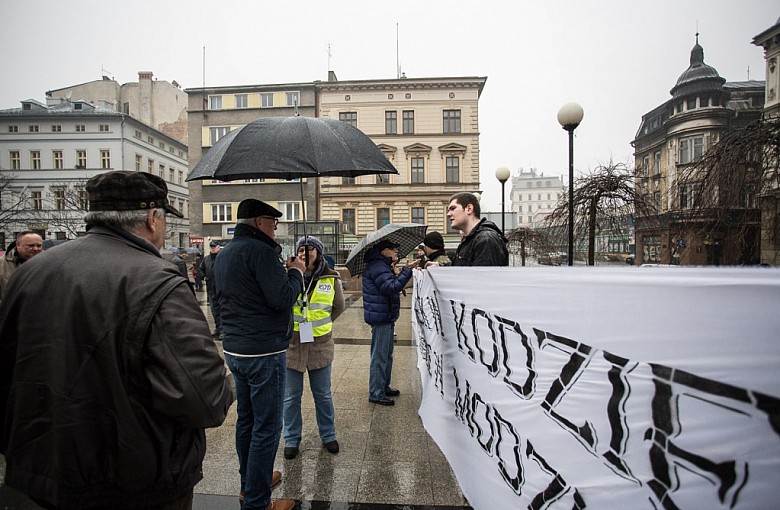 Manifestacje na Chrobrym
