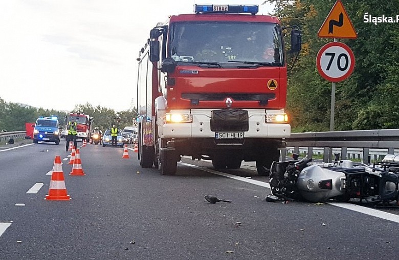 Śmiertelny wypadek motocyklisty